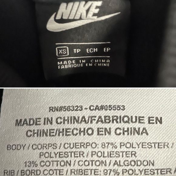 Nike Sportswear Mock Neck Hoodie XS Womens Ribbed Loose Fit NSW Dri-Fit - Picture 4 of 8